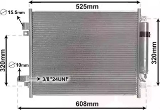VAN WEZEL 33005428 -  Конденсатор, кондиционер